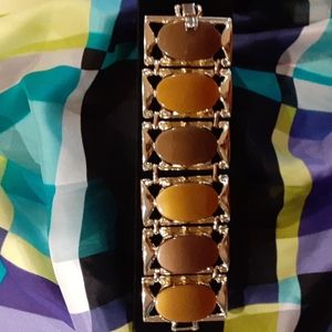 Bracelet signed PAM a Rare Find,  Shades of Brown